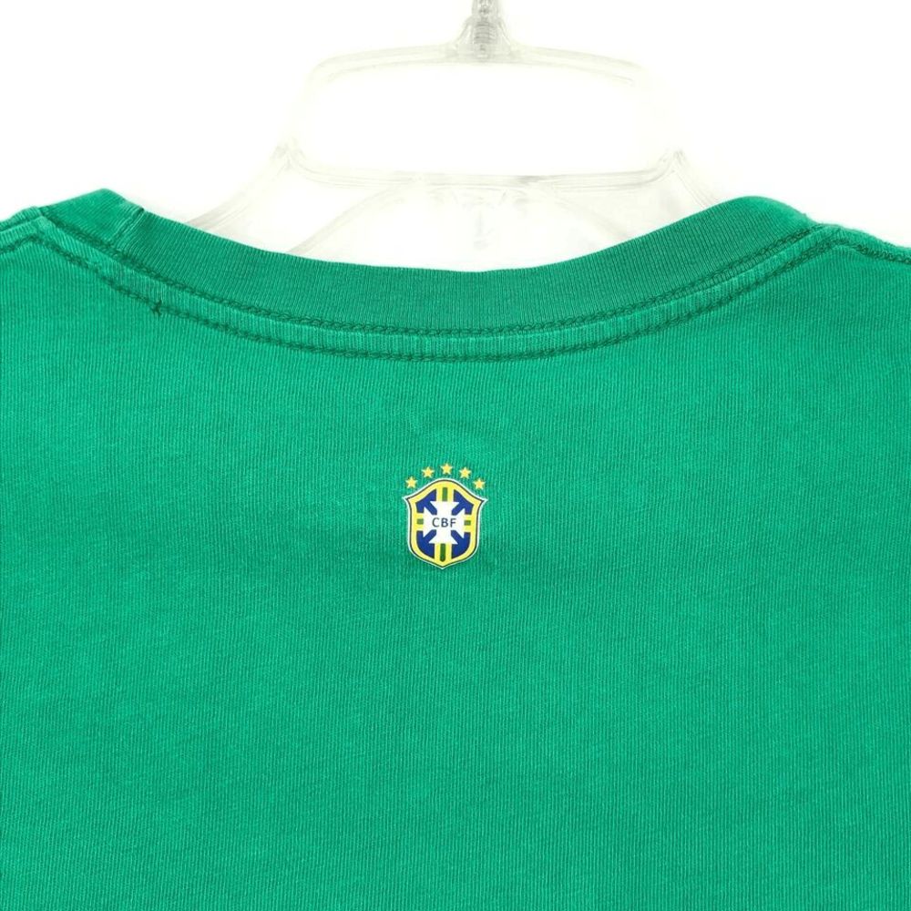 NEW Mens S NIKE Brazil Soccer Football CBF World Cup Tee 608610 381 Green Yellow - Picture 5 of 5